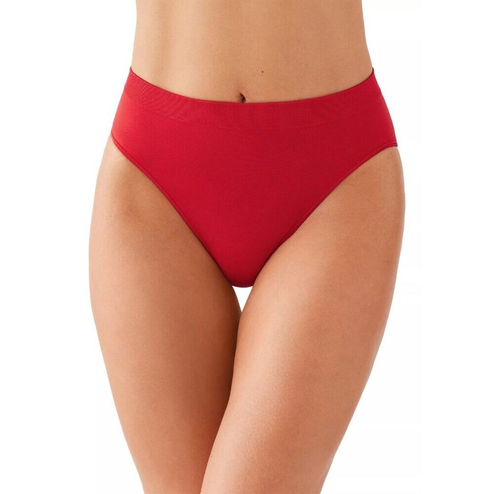 DKNY Classic Midrise Bikini Swimsuit Bottoms Red NEW - Size L